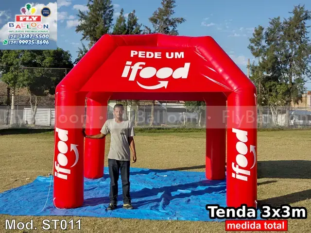 Tenda inflável promocional personalizada para iFood
