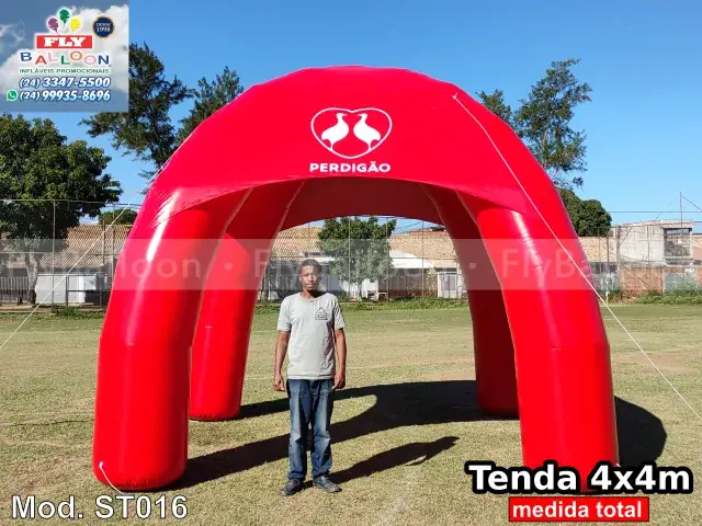 Tenda inflável promocional personalizada para Perdigão