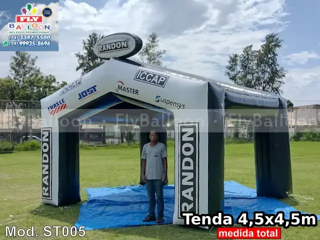 Tenda inflável promocional personalizada para Randon Implementos Rodoviários