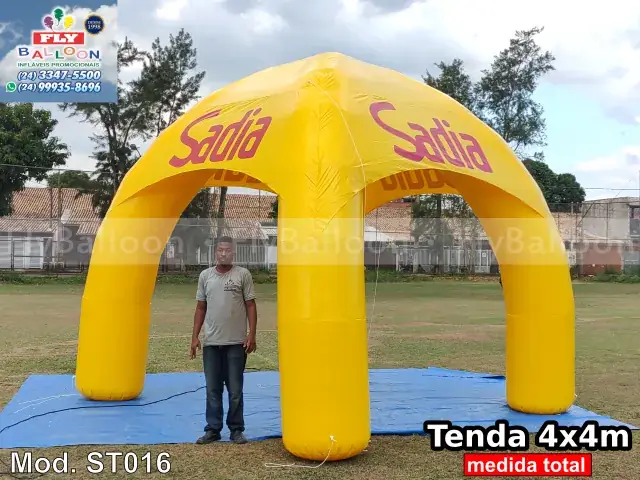 Tenda inflável promocional personalizada para Sadia
