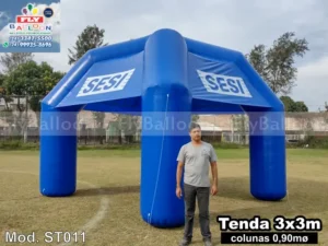 tenda inflável promocional sesi